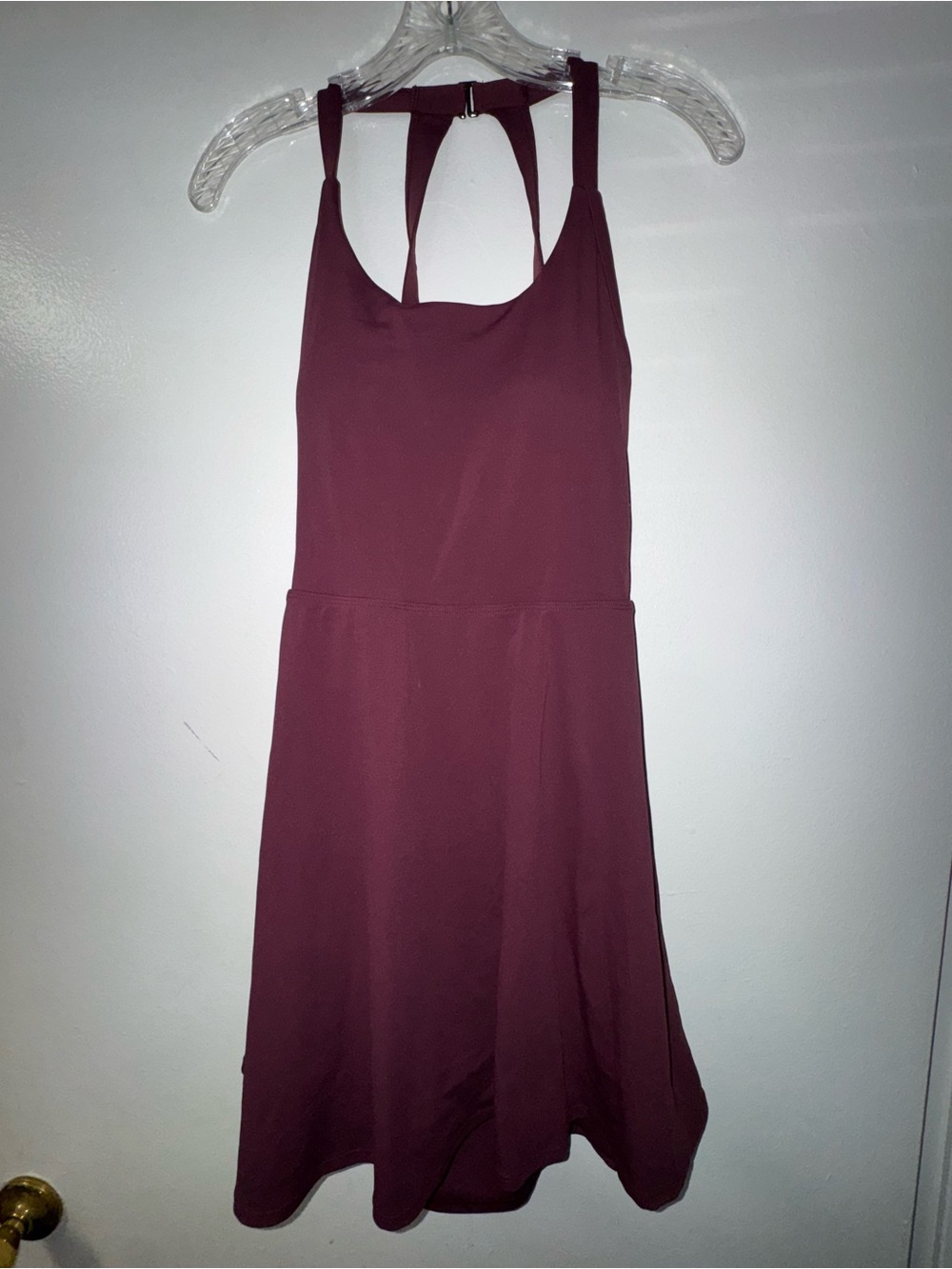 HALARA Twist-Front Burgundy Mini Dress - Picture 6 of 6
